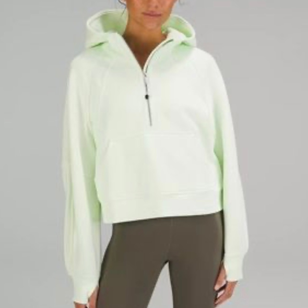 Lululemon elixir half zip scuba hoodie, worn once, RARE find sold out !!! XS/S